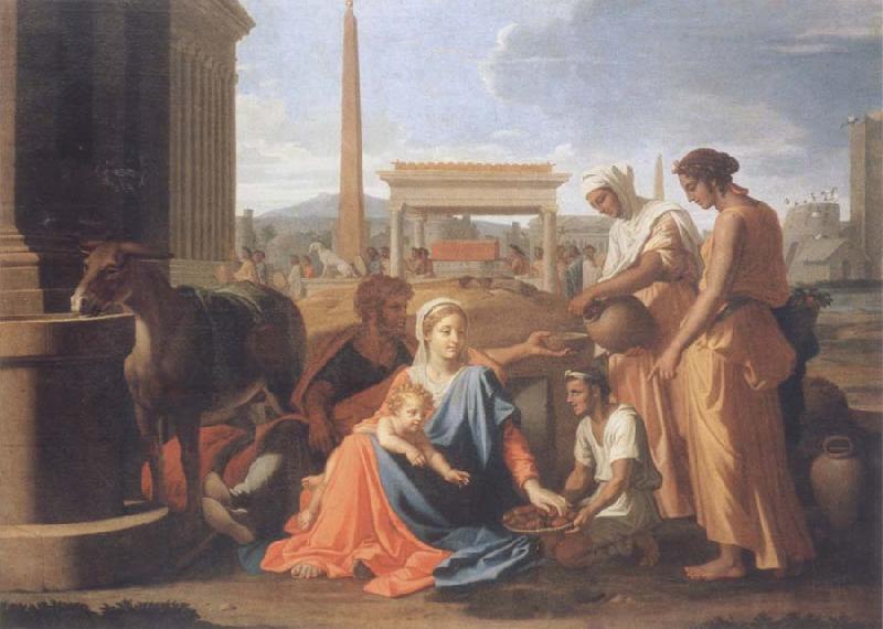 Nicolas Poussin The hl, Famile in Agypten France oil painting art